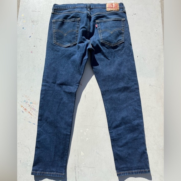 Men’s Levi’s 502 Jeans Blue Straight Leg 36x32 Icon Denim Athletic Stretch Slim - Picture 10 of 13